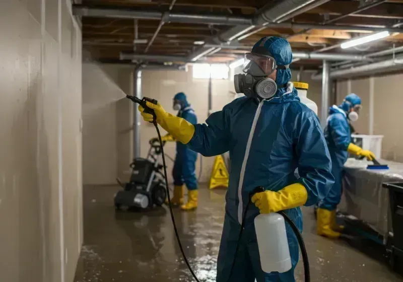 Basement Sanitization and Antimicrobial Treatment process in Springdale, NJ